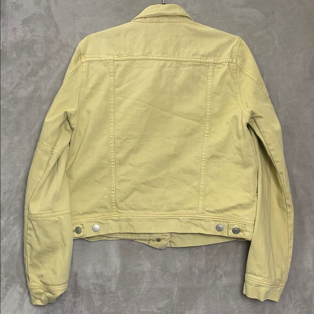 FREE PEOPLE | MEDIUM Women DENIM JACKET | YELLOW GOLDEN - Picture 14 of 16